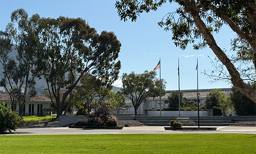 Flag pole area on the San Luis Obispo campus
