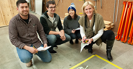 Students in class