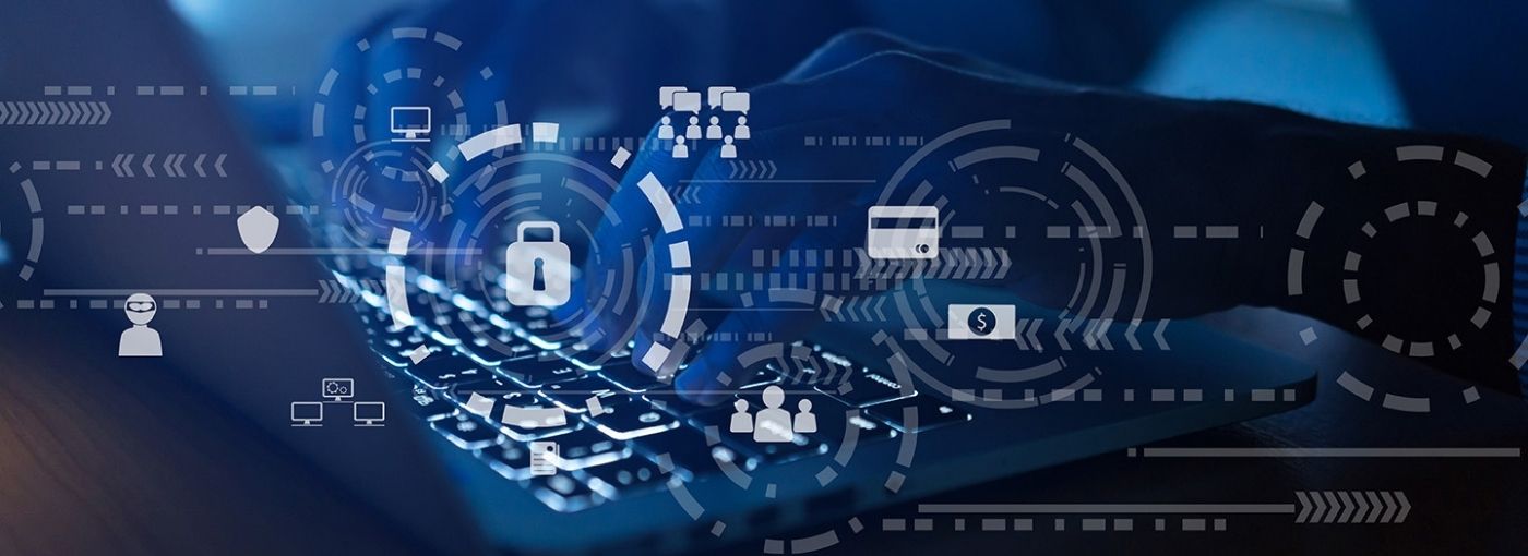 lock and cyber symbols lock and cyber symbols